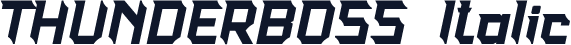 THUNDERBOSS Italic