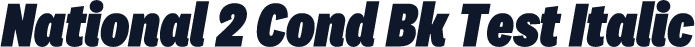 National 2 Cond Bk Test Italic