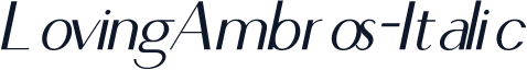 LovingAmbros-Italic