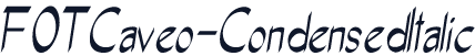 FOTCaveo-CondensedItalic