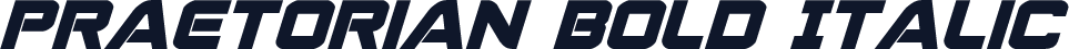 Praetorian Bold Italic