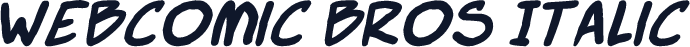 Webcomic Bros Italic