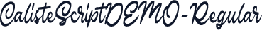 CalisteScriptDEMO-Regular