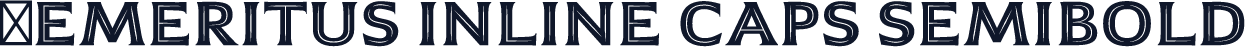 ☞Emeritus Inline Caps Semibold