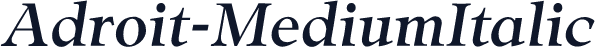 Adroit-MediumItalic
