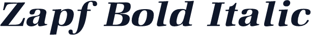 Zapf Bold Italic