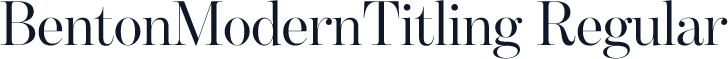 BentonModernTitling Regular