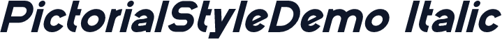 PictorialStyleDemo Italic