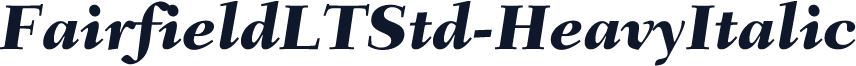FairfieldLTStd-HeavyItalic