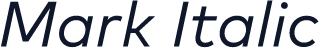 Mark Italic
