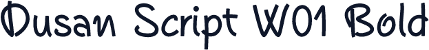 Dusan Script W01 Bold