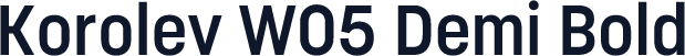 Korolev W05 Demi Bold