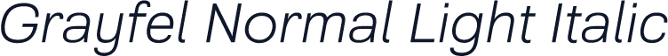 Grayfel Normal Light Italic