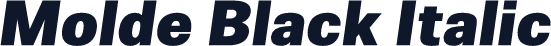 Molde Black Italic