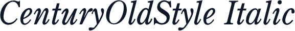 CenturyOldStyle Italic