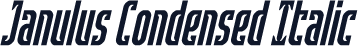 Janulus Condensed Italic