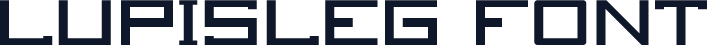 Lupisleg Font