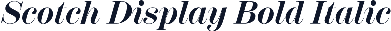 Scotch Display Bold Italic