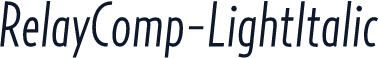 RelayComp-LightItalic