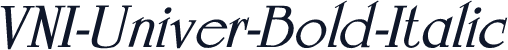VNI-Univer-Bold-Italic
