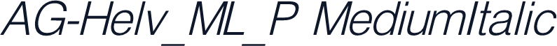 AG-Helv_ML_P MediumItalic