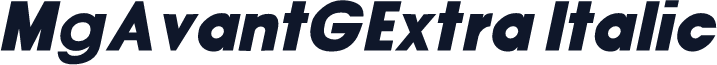 MgAvantGExtra Italic