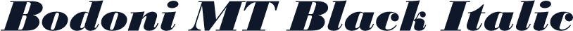 Bodoni MT Black Italic