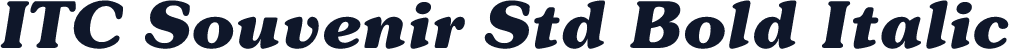 ITC Souvenir Std Bold Italic