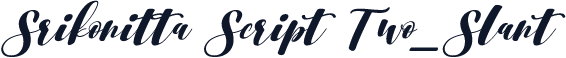 Srikonitta Script Two_Slant