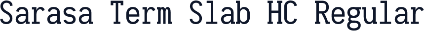 Sarasa Term Slab HC Regular