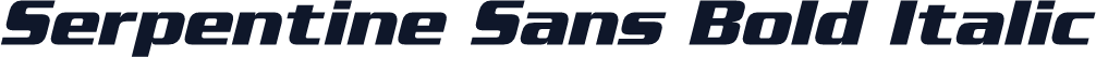Serpentine Sans Bold Italic