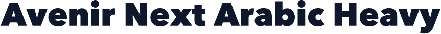 Avenir Next Arabic Heavy