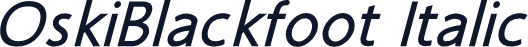 OskiBlackfoot Italic