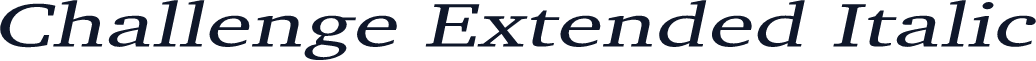 Challenge Extended Italic
