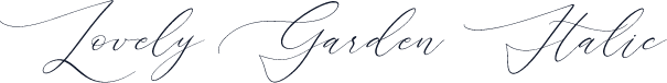 Lovely Garden Italic