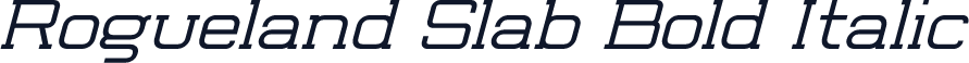 Rogueland Slab Bold Italic