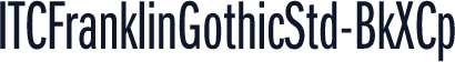ITCFranklinGothicStd-BkXCp