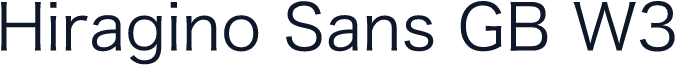 Hiragino Sans GB W3