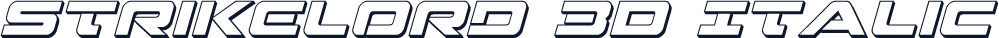 Strikelord 3D Italic