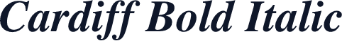 Cardiff Bold Italic