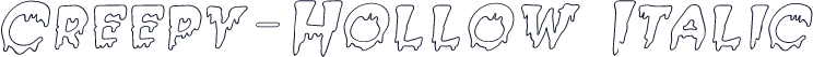 Creepy-Hollow Italic