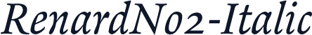 RenardNo2-Italic