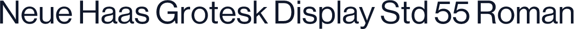 Neue Haas Grotesk Display Std 55 Roman
