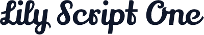 Lily Script One