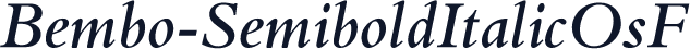 Bembo-SemiboldItalicOsF