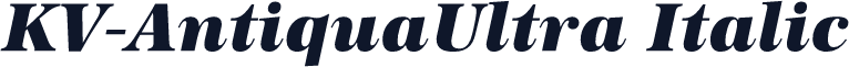 KV-AntiquaUltra Italic