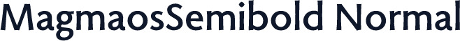 MagmaosSemibold Normal