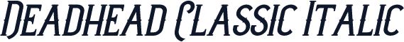 Deadhead Classic Italic