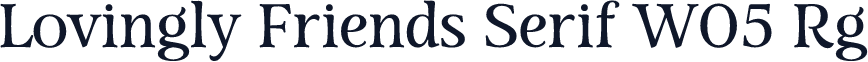 Lovingly Friends Serif W05 Rg