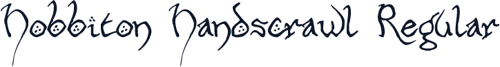 Hobbiton Handscrawl Regular